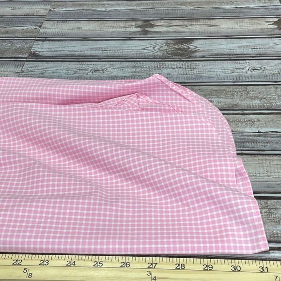 Ralph‎ Lauren Pink Gingham Check Dress Shirt Long Sleeve Logo Size 15.5 34/35 - Picture 6 of 7